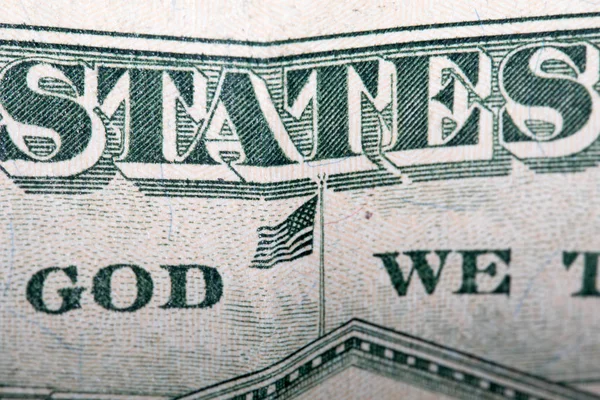Dinero Primer Plano Del Billete Dólar Estados Unidos América —  Fotos de Stock