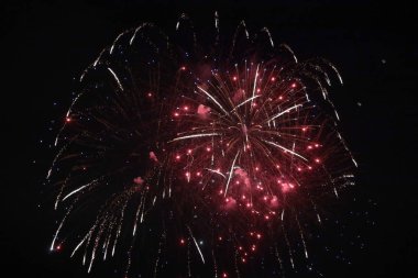 Havai Fişek Kutlama, Parlak Renkler Patlama 