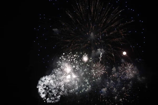 Праздник Фейерверков Взрыв Ярких Красок — стоковое фото
