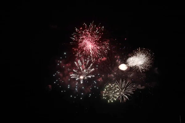 Festa Dei Fuochi Artificio Esplosione Colori Vivaci — Foto Stock