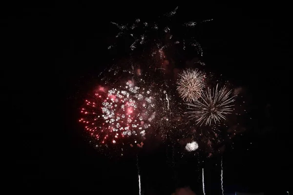 Festa Dei Fuochi Artificio Esplosione Colori Vivaci — Foto Stock