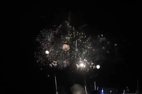 Festa Dei Fuochi Artificio Esplosione Colori Vivaci — Foto Stock