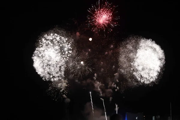 Festa Dei Fuochi Artificio Esplosione Colori Vivaci — Foto Stock