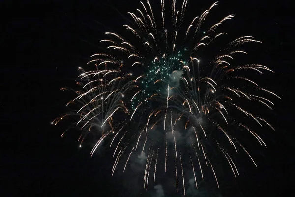 Feuerwerk Explosion Heller Farben — Stockfoto