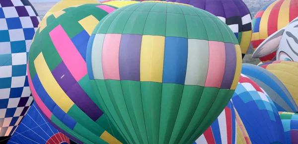 Balony Gorącym Powietrzu Albuquerque International Balloon Fiesta Nowy Meksyk — Zdjęcie stockowe