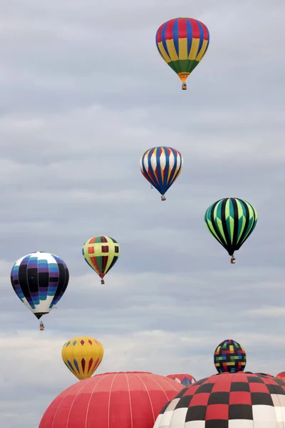 Heißluftballons Auf Dem Albuquerque Internationalen Ballon Fiesta New Mexico — Stockfoto