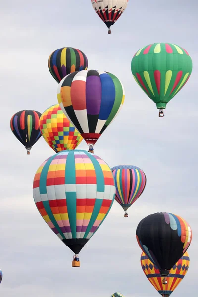 Heißluftballons Auf Dem Albuquerque Internationalen Ballon Fiesta New Mexico — Stockfoto