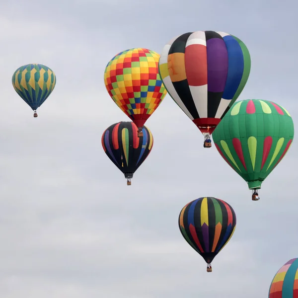 Heißluftballons Auf Dem Albuquerque Internationalen Ballon Fiesta New Mexico — Stockfoto