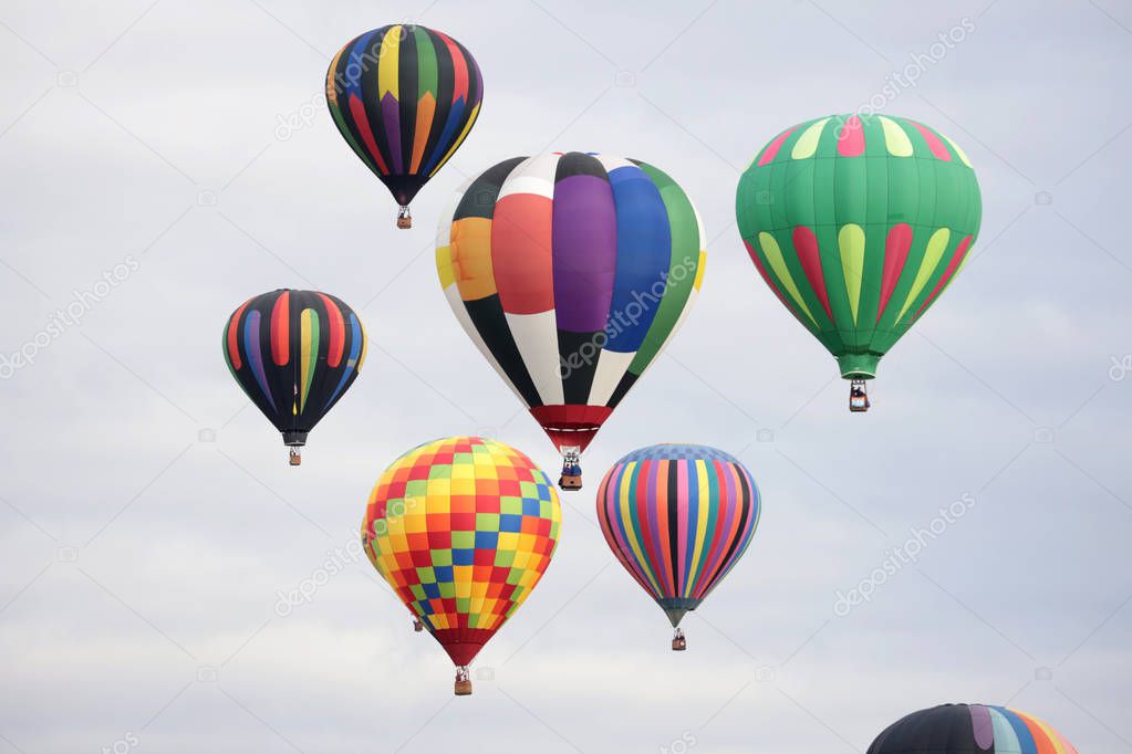 hot air balloons at the Albuquerque International Balloon Fiesta, New Mexico