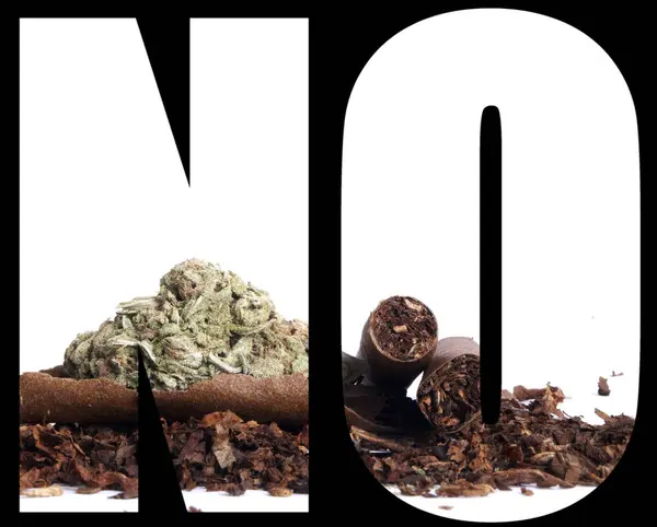 Nici Inscripție Marijuana Interior Fundal Negru — Fotografie, imagine de stoc