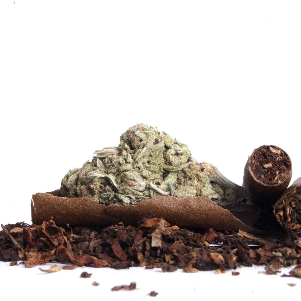 Dried Marijuana Tobacco Drug Addiction Concept Medical Marijuana Concept — Stock Photo, Image