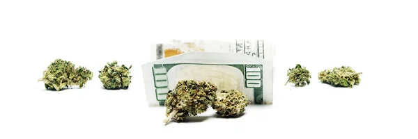 Marijuana and Money — Stock Photo, Image