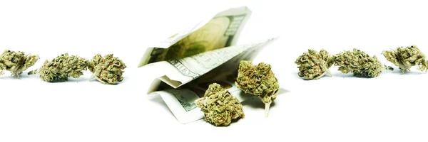 Marijuana and Money — Stock Photo, Image