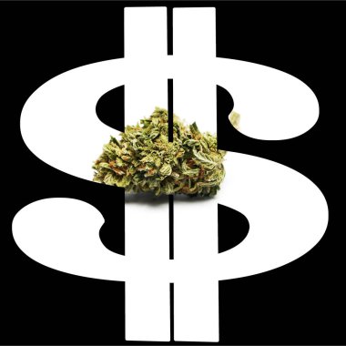 Esrar ve Esrar, dolar para ile kavramsal poster.