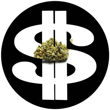 Esrar ve Esrar, dolar para ile kavramsal poster.