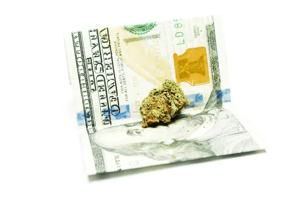 Marihuana und Geld — Stockfoto