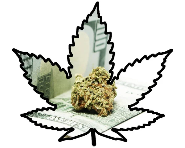 マリファナと大麻 概念的なポスター — ストック写真