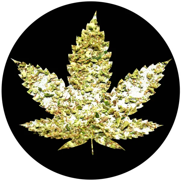 Marihuana Konopí Konceptuální Plakát — Stock fotografie