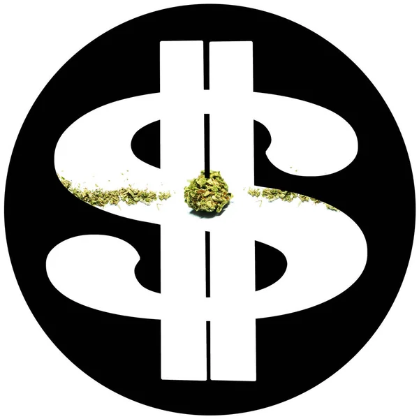 Marijuana Cannabis Poster Concettuale Droga Salute — Foto Stock