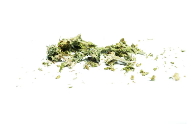 Kurutulmuş Marijuana Uyuşturucu Bağımlılığı Kavramı Tıbbi Esrar Kavramı — Stok fotoğraf