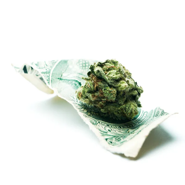 Marijuana and Money — Stock Photo, Image