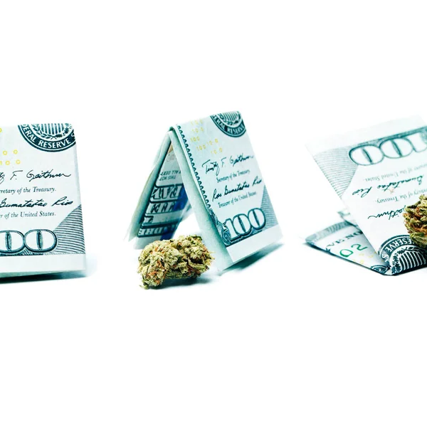 Marijuana Cannabis Poster Conceptual Drogas Saúde — Fotografia de Stock