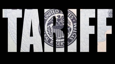 İçinde dolar banknot dokusu olan tarife yazıt