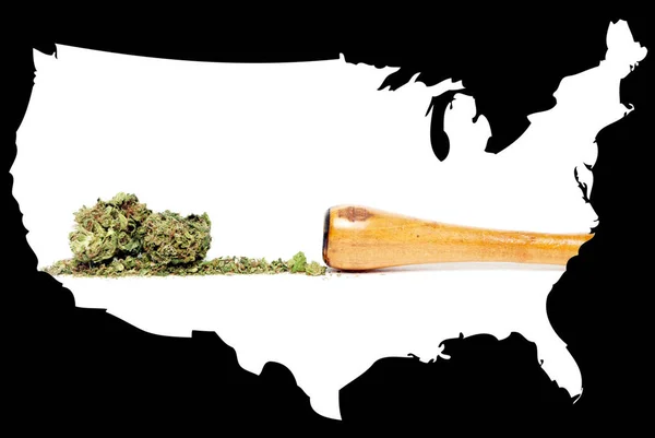 Právní marihuany ve Spojených státech amerických — Stock fotografie
