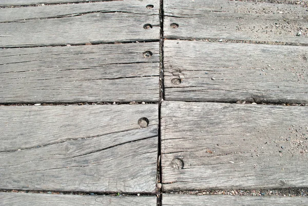 Weathered Pier Made Wooden Planks — Stock Photo, Image