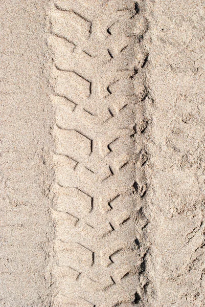 Колесная Дорожка Песчаной Текстуре — стоковое фото