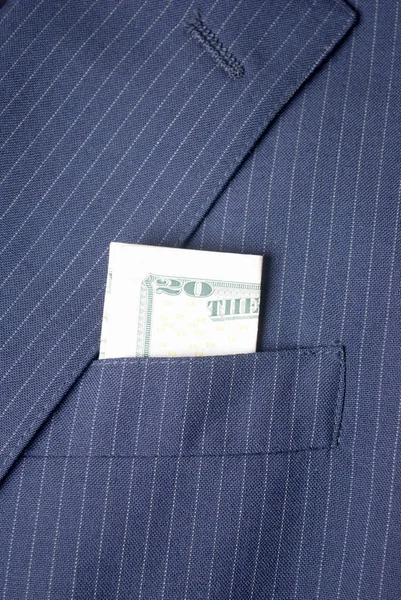 Detail View Classical Male Jacket Money Pocket — Stock Photo, Image