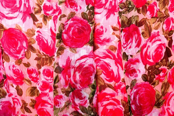 Light textile with roses flowers print