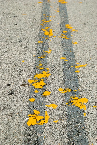 Asphaltstraße Mit Markierungen — Stockfoto