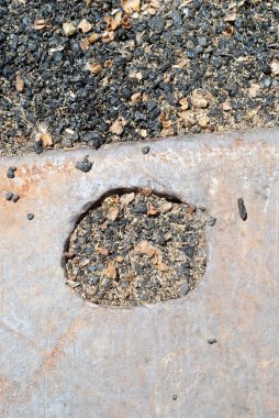 Grunge sıkıntılı asfalt yüzeyi