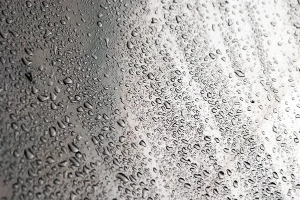 Скляна Поверхня Після Дощу Краплями Води — стокове фото