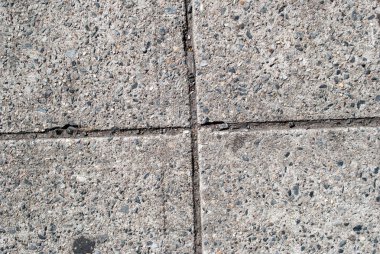 Gri beton yer karoları yüzey