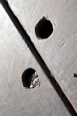 Desenli metalik sokak plakası