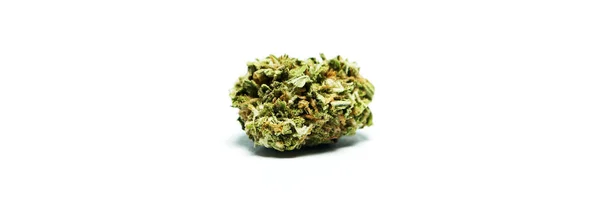 Droghe Marijuana Nature Morte Isolate Sfondo Bianco — Foto Stock