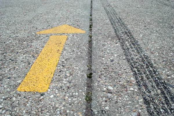 Textured Road Surface Marks — Stock Photo, Image