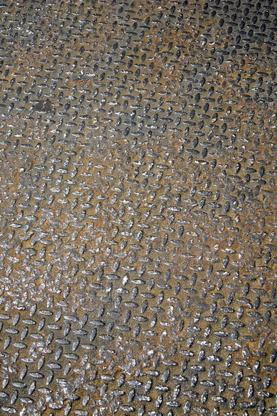 Metallic Street Plate Pattern — Stock Photo, Image