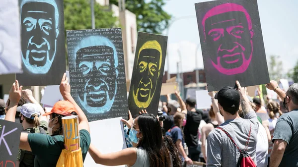 Syracuse Usa 2020 Black Lives Matter Protest Και Blm Μάρτιος — Φωτογραφία Αρχείου