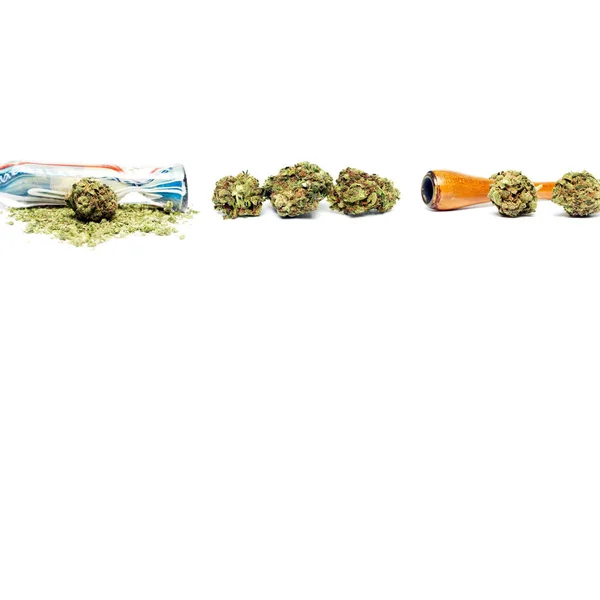 Glass Pipe Smoke Marijuana Background — Stock Photo, Image