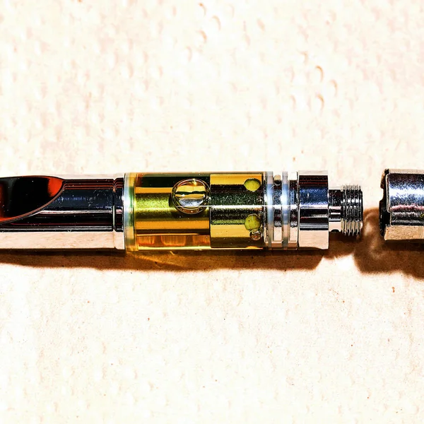 Cannabis Oil Vape Pen Para Vaping Thc Marijuana — Fotografia de Stock