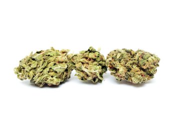 Esrar Buds, marihuana arka planda, kapat