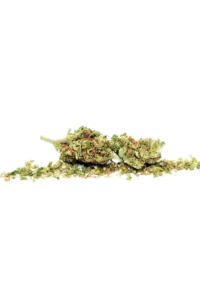 Cannabis Knospen Marihuana Hintergrund Nahaufnahme — Stockfoto