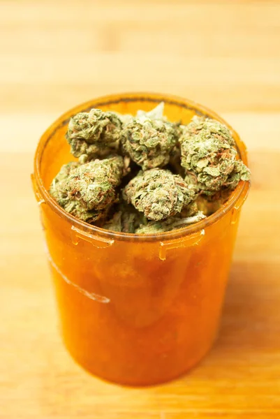 Marihuana Konopné Rostliny Pupeny — Stock fotografie