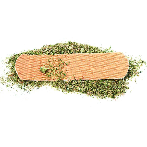 Maconha Seca Cannabis Agitar Gesso Medicinal — Fotografia de Stock
