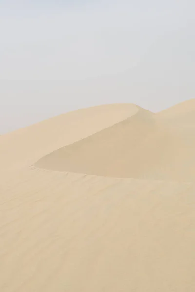 Nahaufnahme Detail Der Sanddüne Der Sommersonne Textur Und Muster — Stockfoto