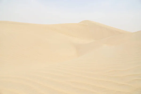 Nahaufnahme Detail Der Sanddüne Der Sommersonne Textur Und Muster — Stockfoto