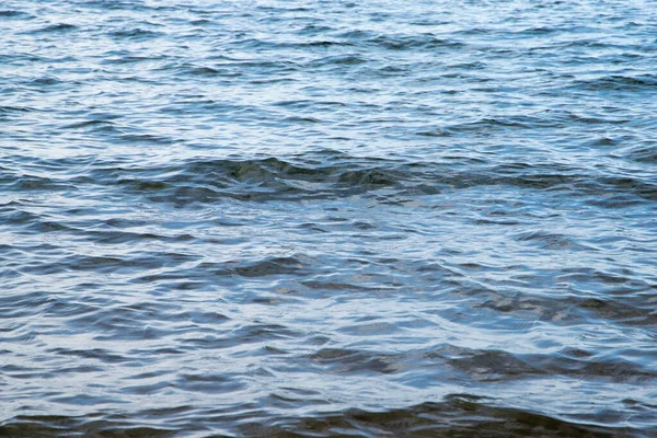 Lake Eller Ocean Beach Och Vatten Med Krusningar — Stockfoto